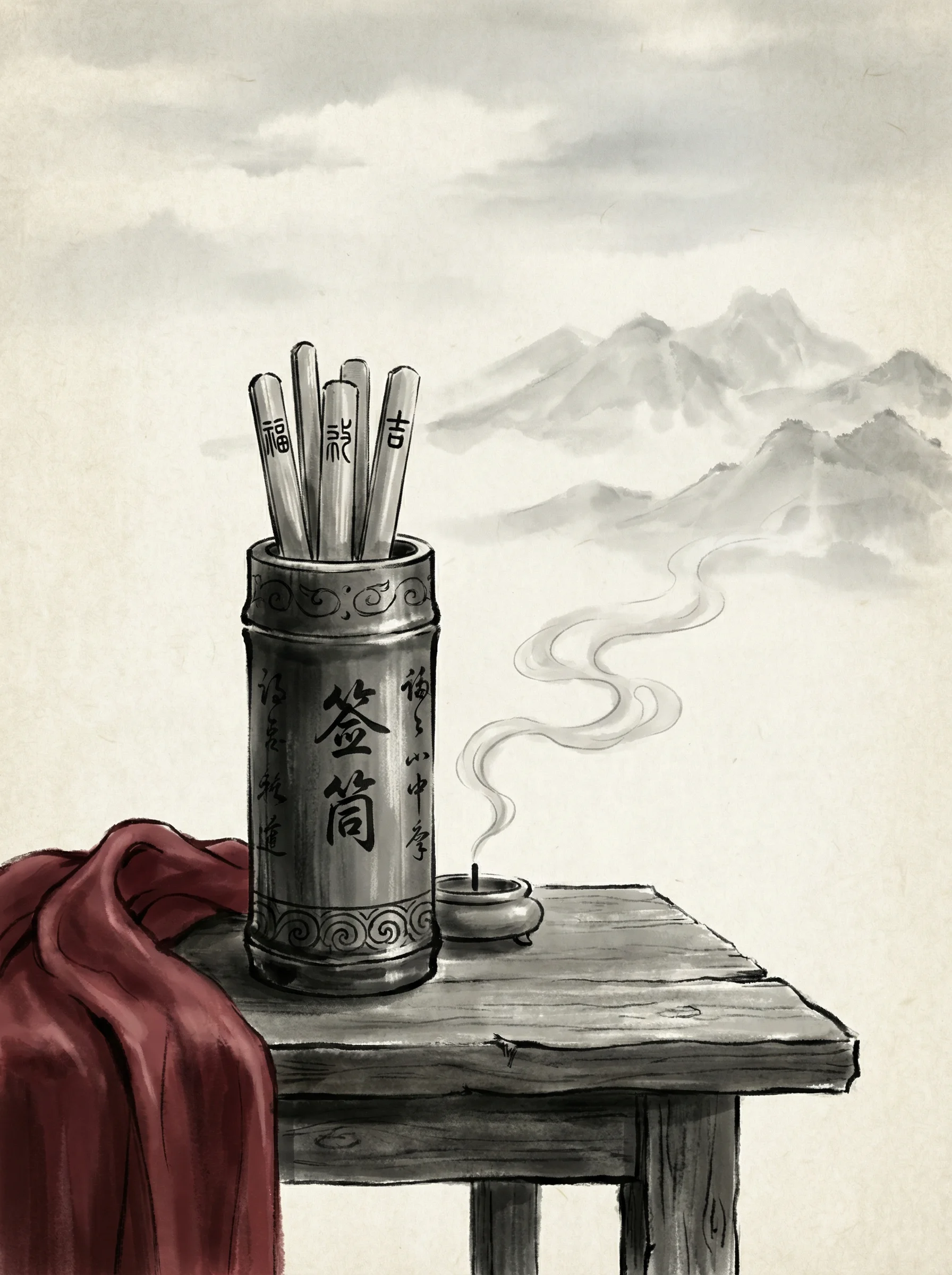 南宫28古典签筒彩票博戏